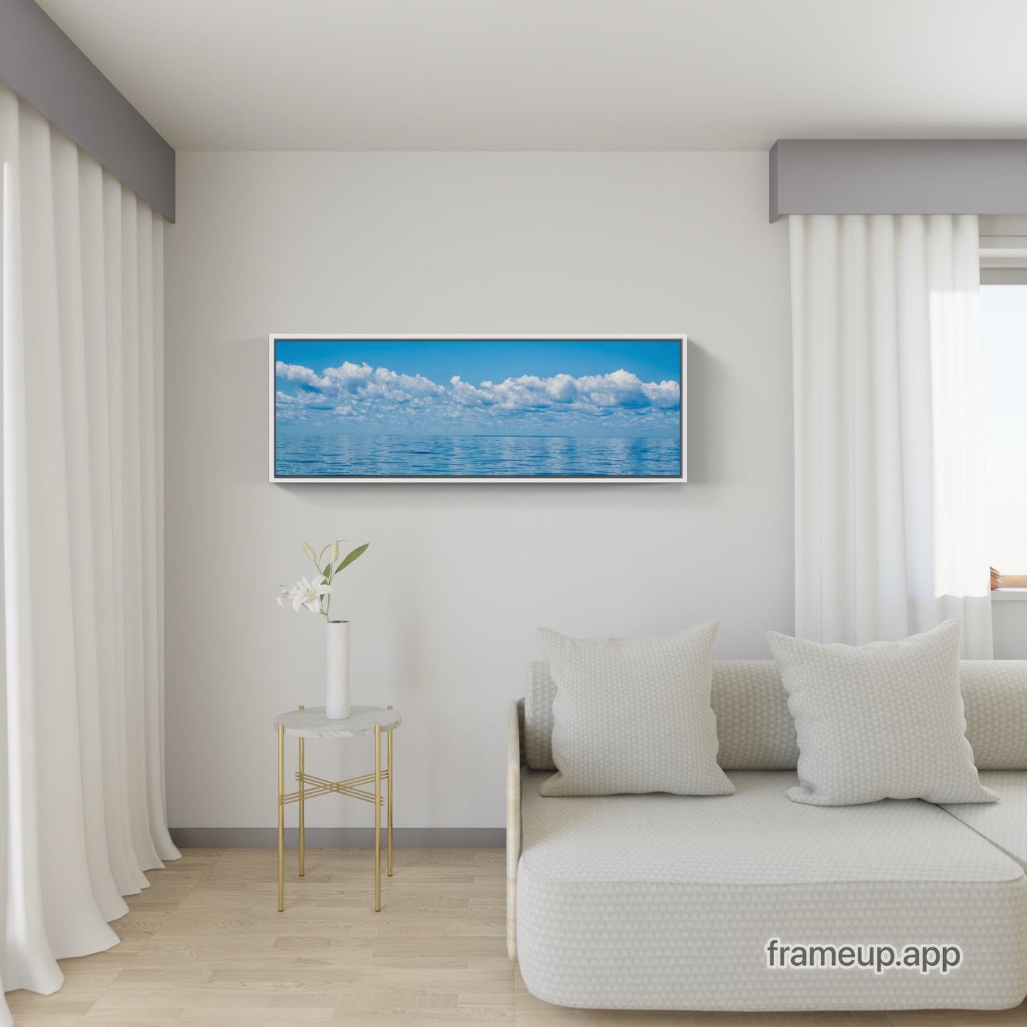 Blue Skies, White Clouds, Calm Seas