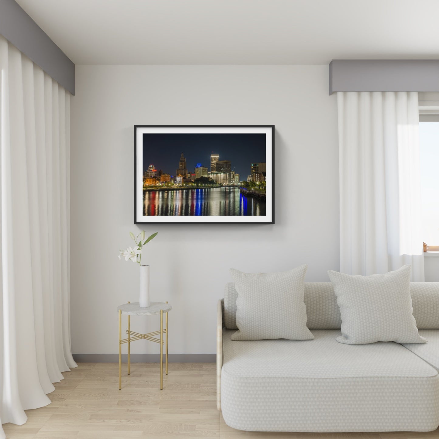 Providence Night Skyline 2