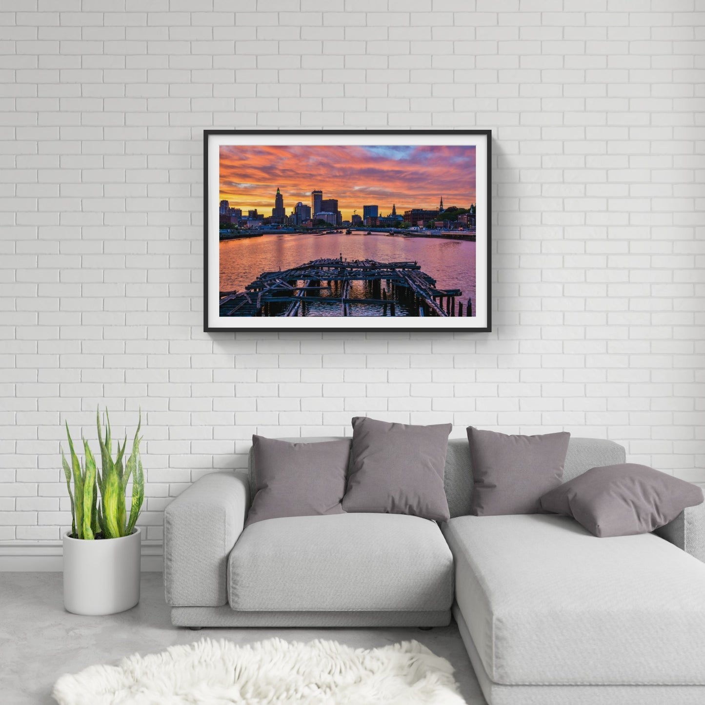 Providence Skyline Sunset 2