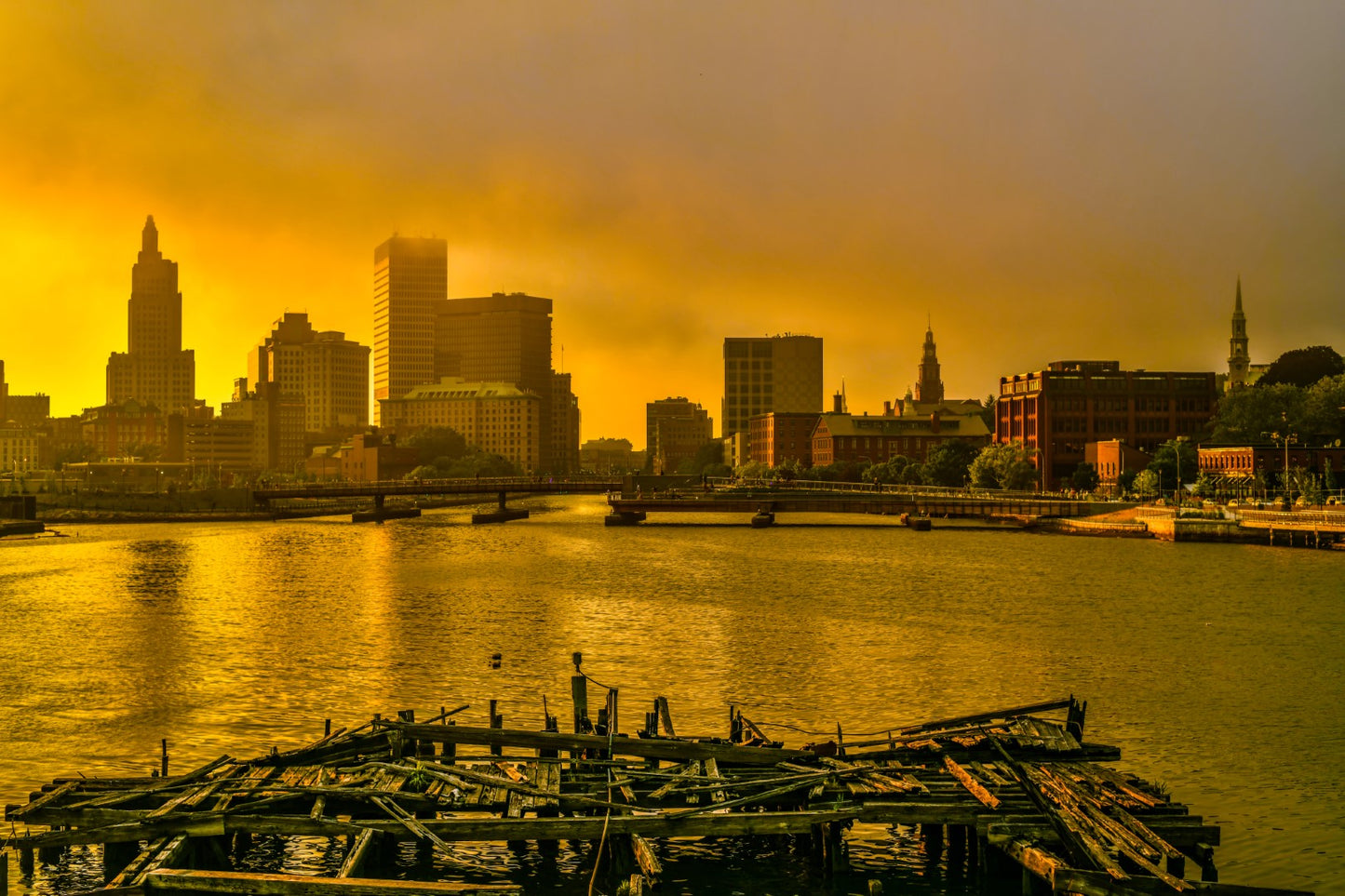 Providence Skyline Sunset 4