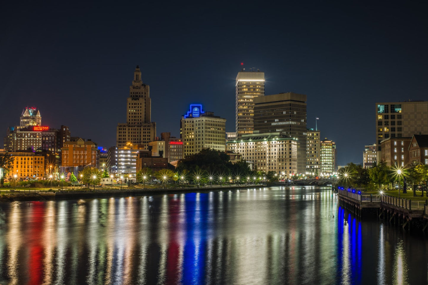 Providence Night Skyline 2